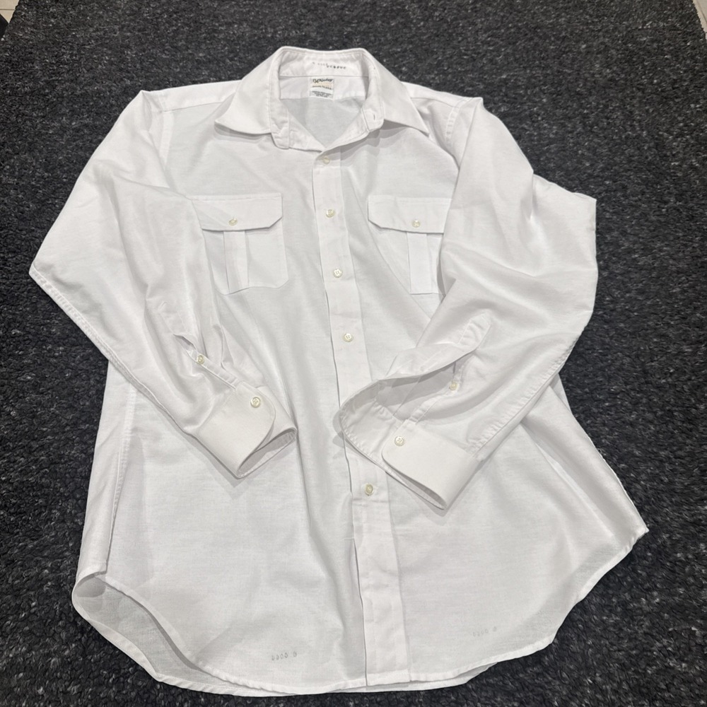 Vintage Ripley Long Sleeve Button Up Dallas Texas USA white VTG rare 2000s-1990